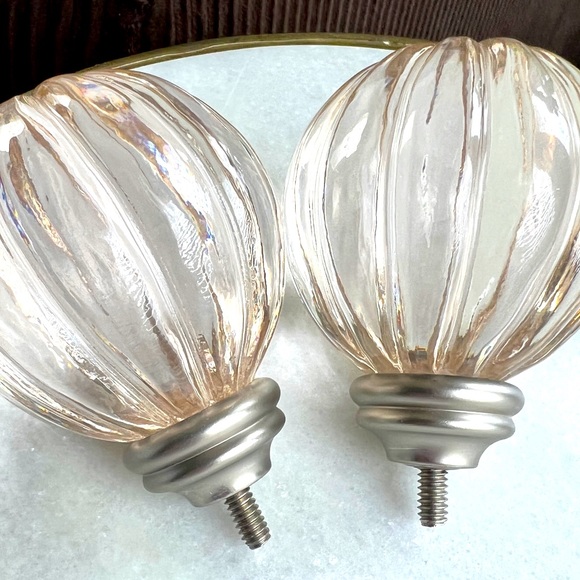 Pottery Barn Kids Other Pottery Barn Kids Pink Glass Finials Poshmark